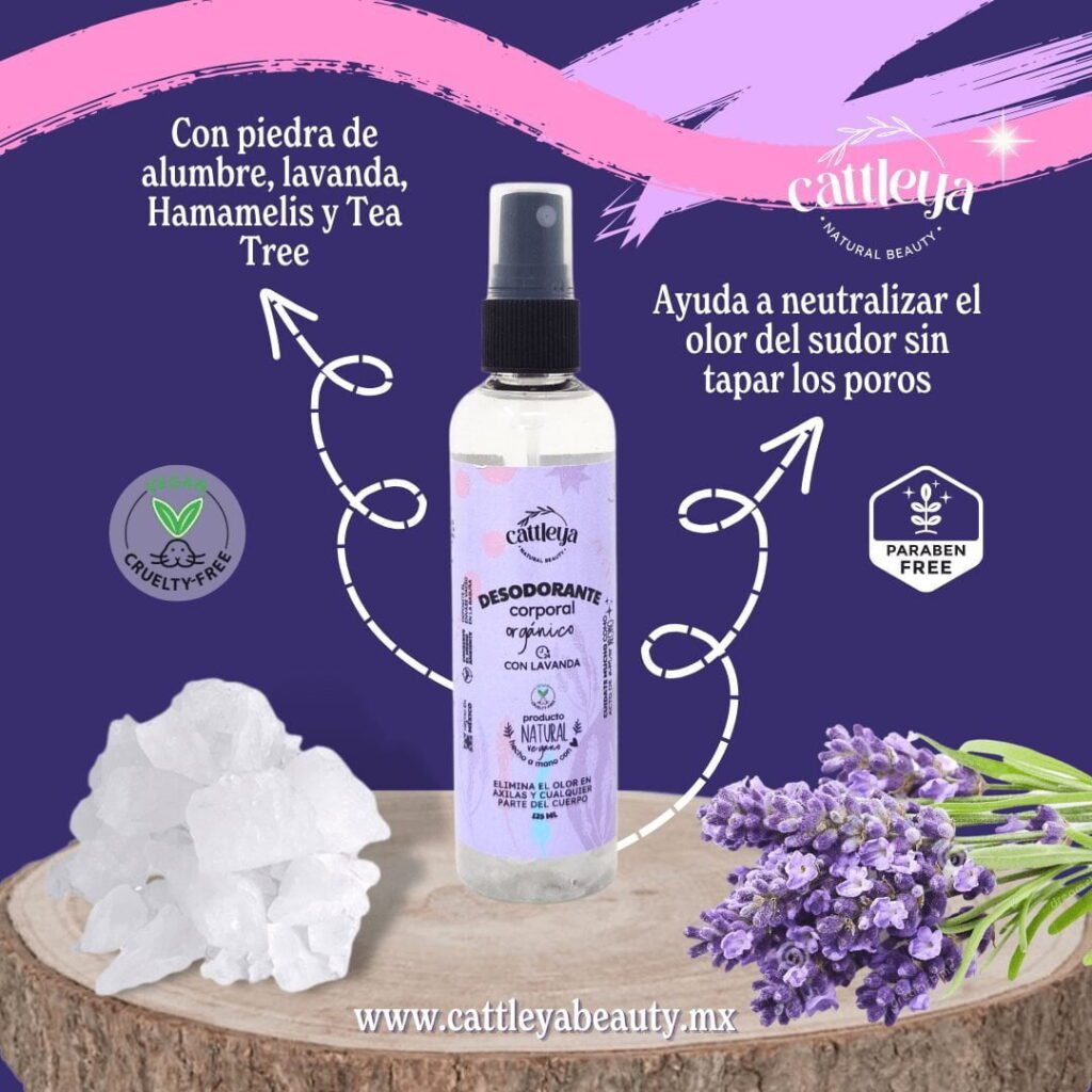 Desodorante Corporal Vegano Con Piedra de Alumbre | Cattleya - Imagen 2