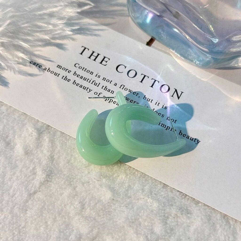 Aretes Gotas de Menta.