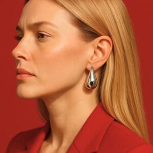 Aretes Elegantes de Gota de Acero Inoxidable - ML Beauty Trend