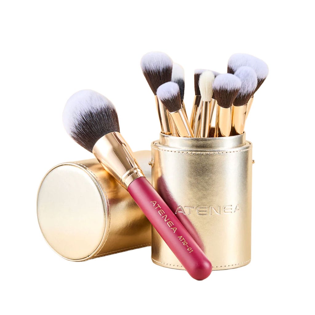 Kit de 9 Brochas Profesionales Para Maquillaje Scarlet - Atenea