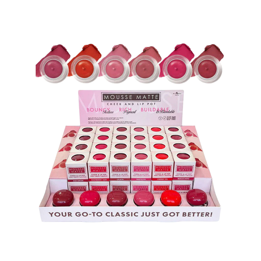 Display 48 pzas Cheek & Lip Pot (Testers Gratis) - Italia Deluxe