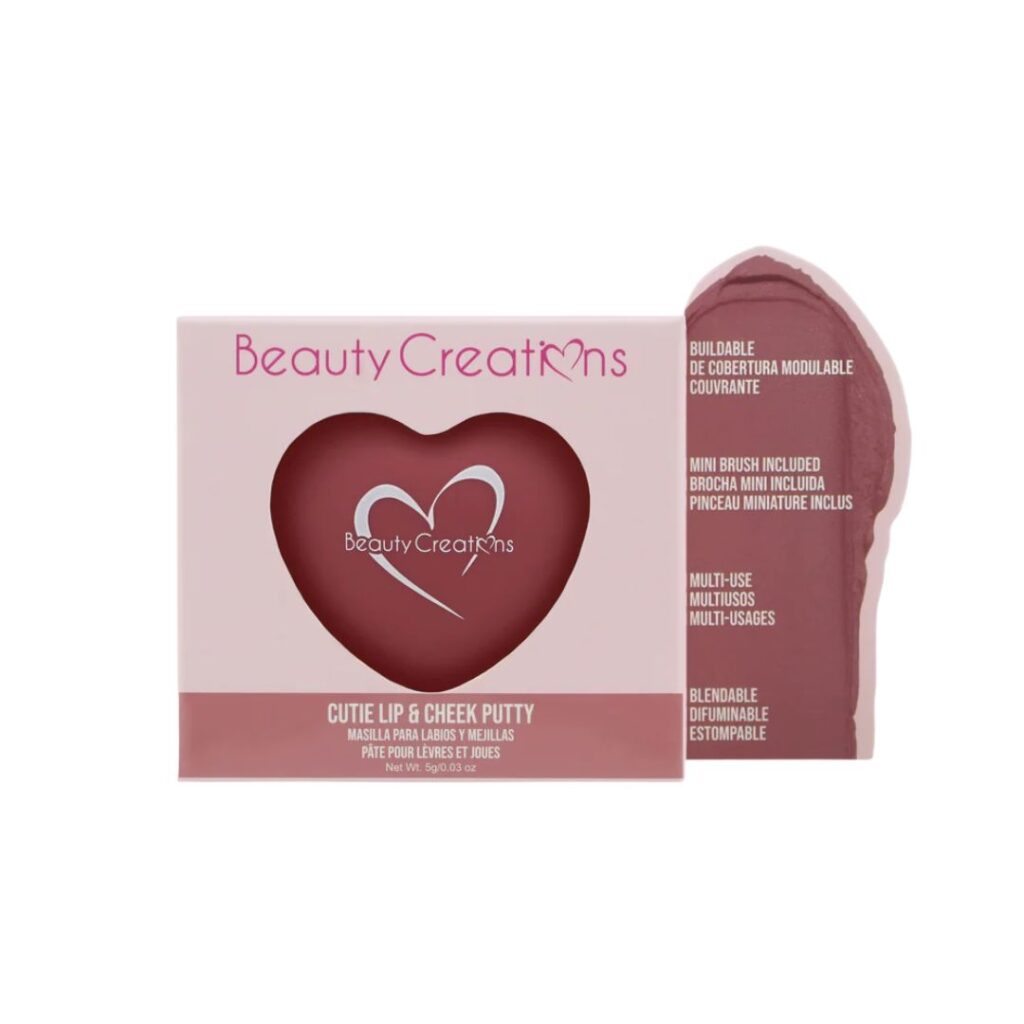 Rubor y Bálsamo Labial - Cutie Lip & Cheek Putty - Beauty Creations
