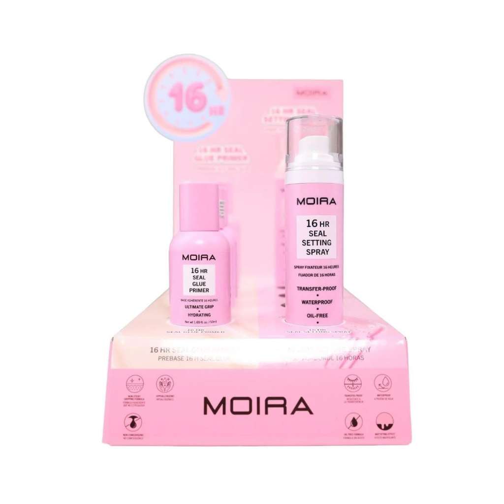 Display 16HR Seal Primer + Setting Spray 6 Piezas + TESTER – Moira