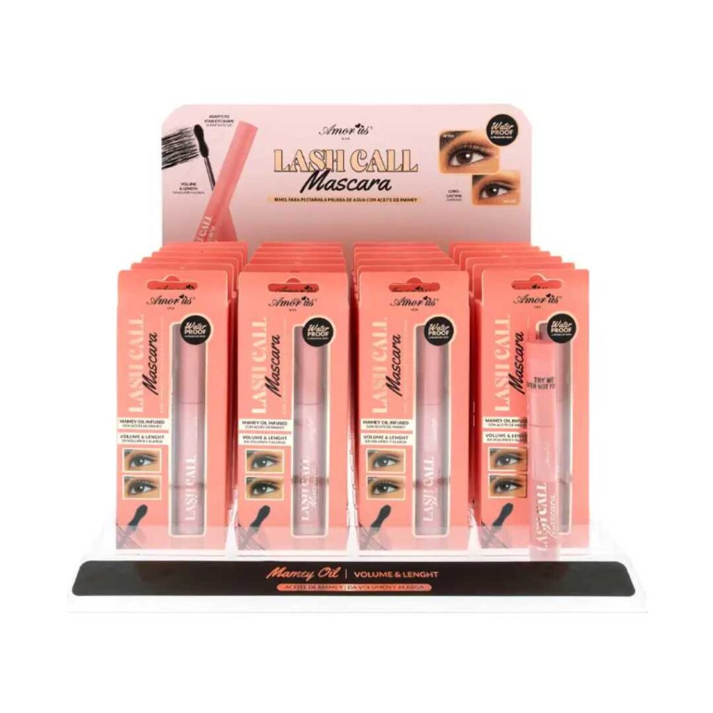 Display con 24 Máscaras de Pestañas Lash Call - Amor Us