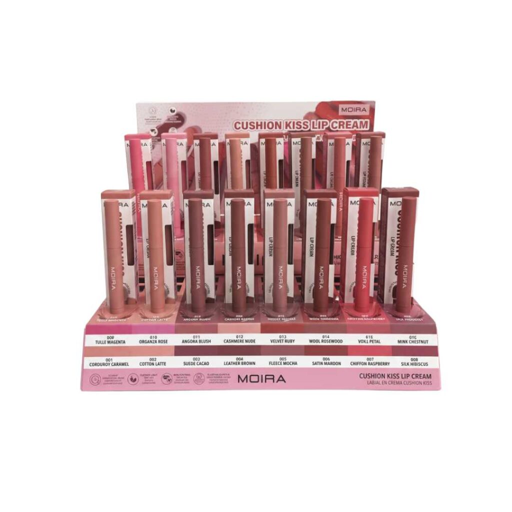 Display / Exhibidor Con 64 pzs Cushion Kiss Lip Cream Con Probadores - Moira