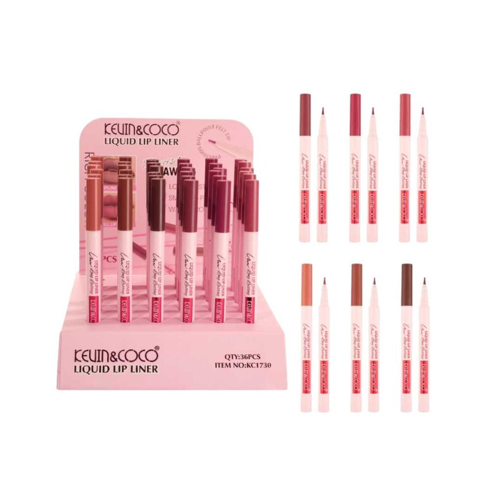 Display / Exhibidor 36 pzs Delineador Para Labios En Plúmon Indeleble - Kevin & Coco