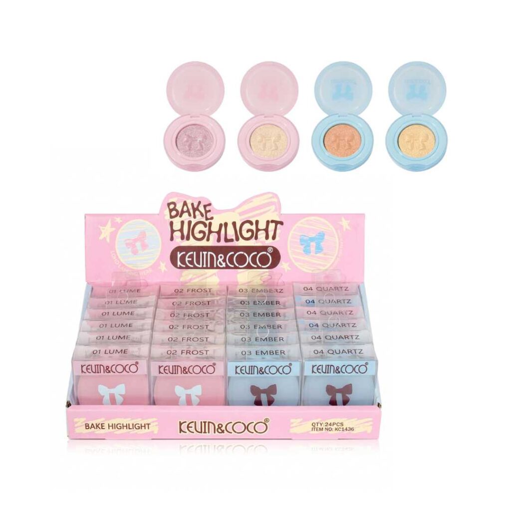 Display / Exhibidor Con 12 pzs Iluminadores Horneados Bake Hihglight - Kevin & Coco