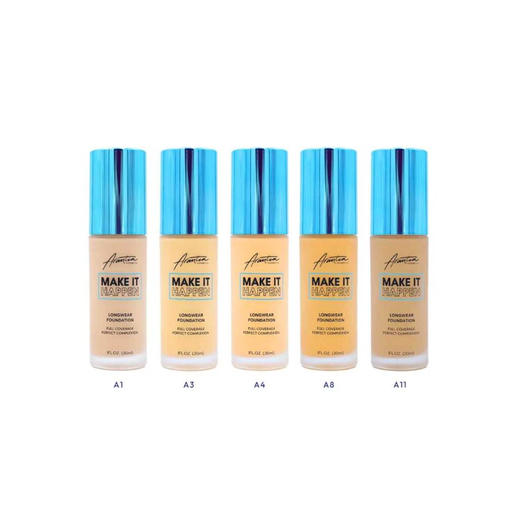 Kit de Bases de Alta Cobertura Para Maquillistas Make it Happen - Arantza Cosmetics