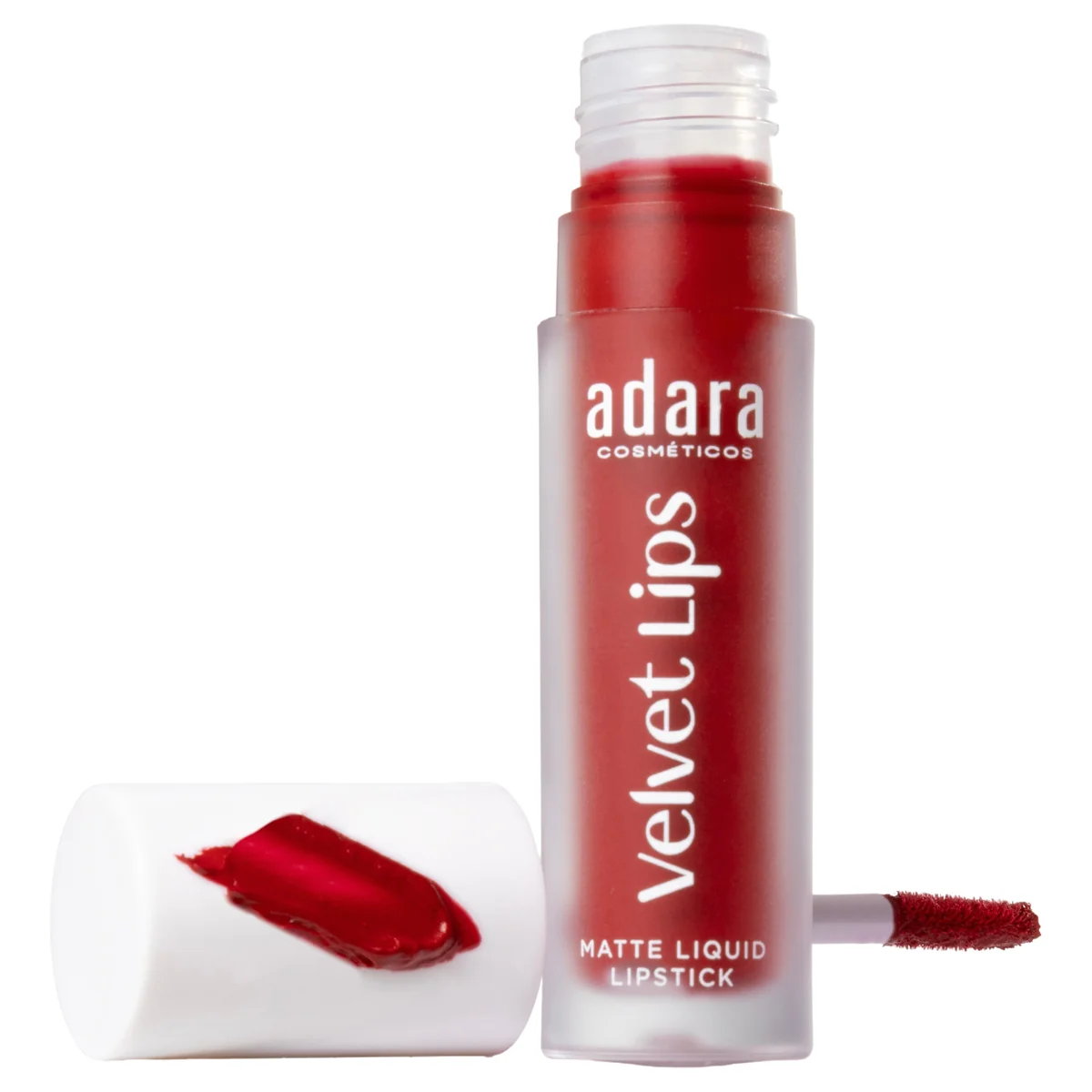 Adara Velvet Lips Labial Líquido Mate abierto