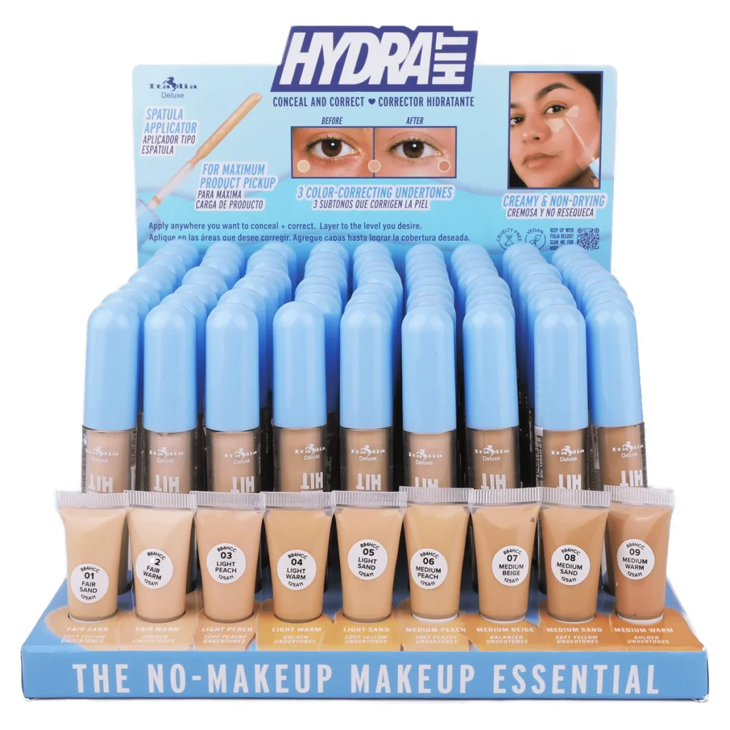 Italia Deluxe HydraHit Conceal and Correct display 72 piezas