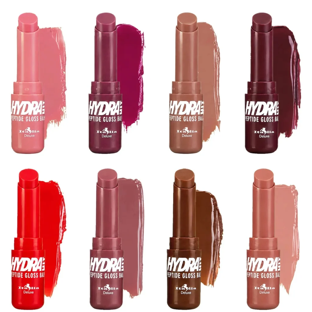 Italia Deluxe HydraHit Peptide Gloss Balm gama 8 piezas