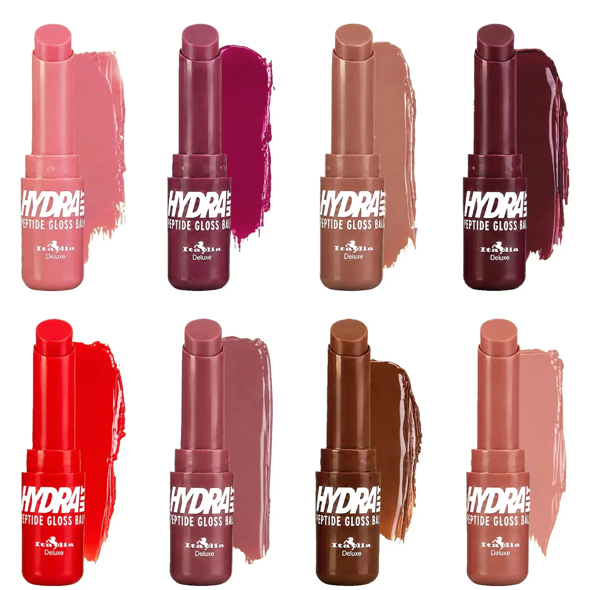 Italia Deluxe HydraHit Peptide Gloss Balm gama 8 piezas