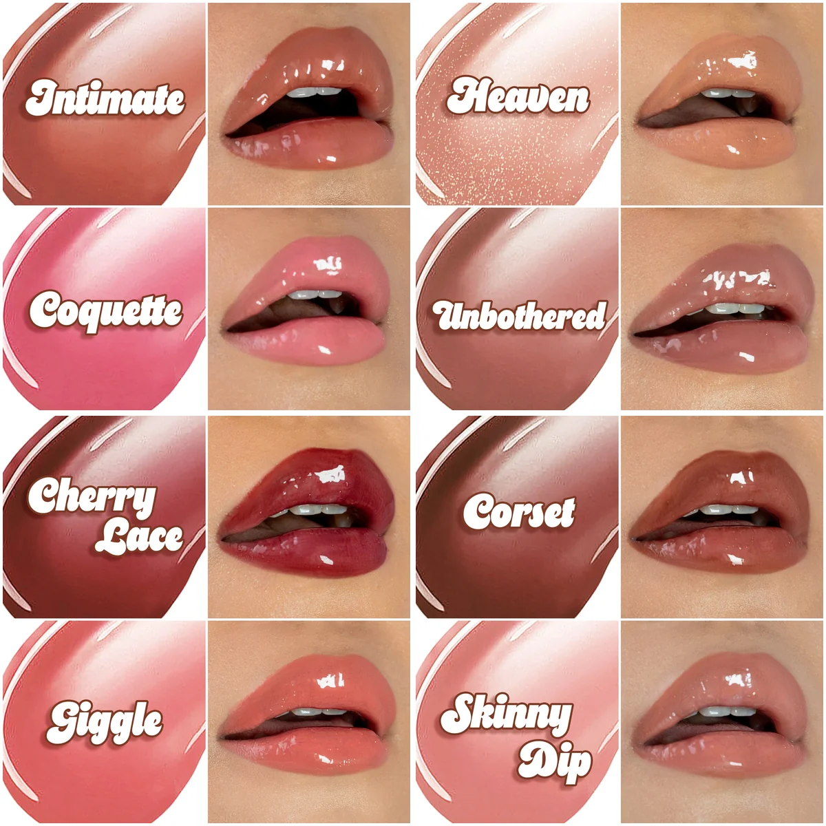 Italia Deluxe Thirsty Lip Glaze 8 tonos