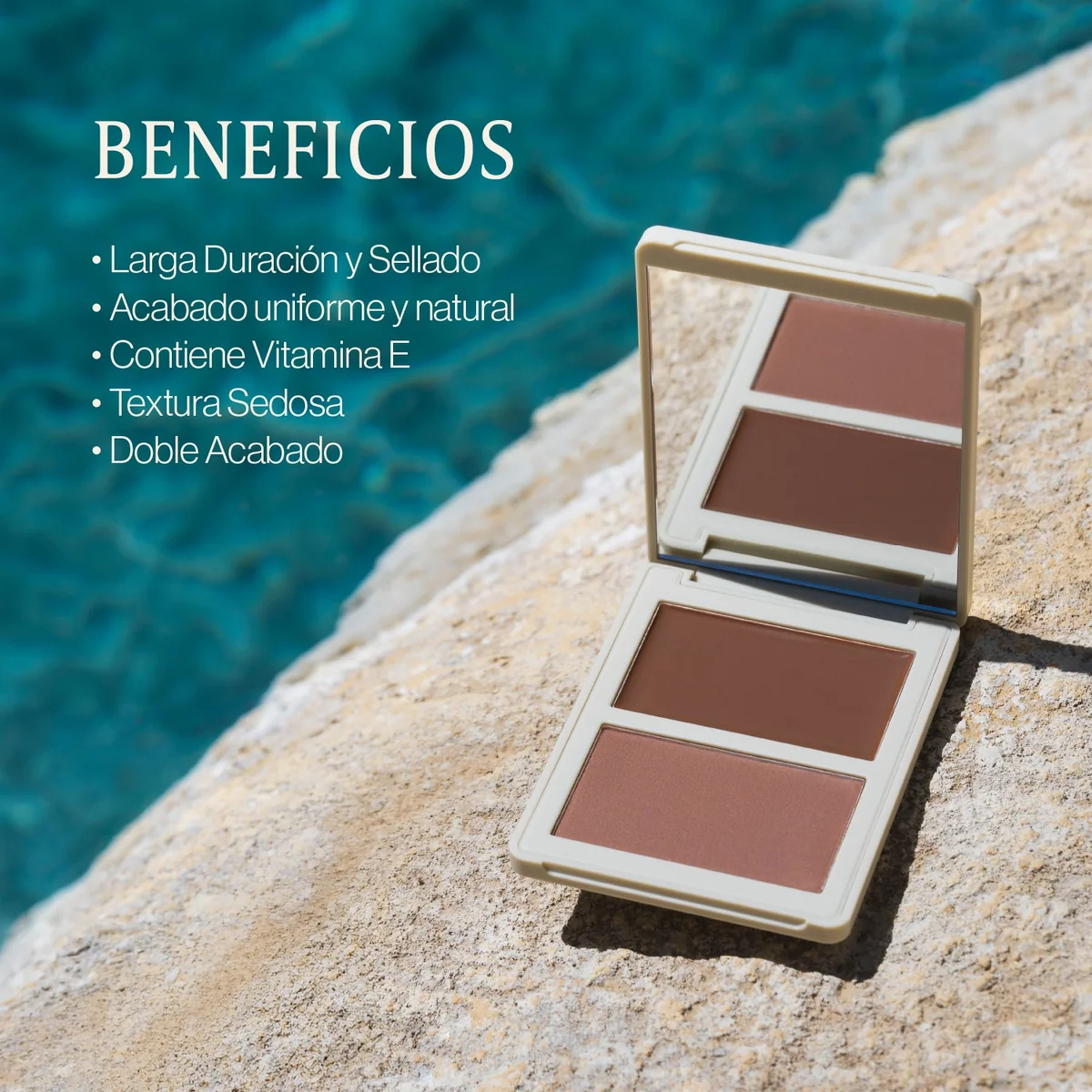 Bronzer Allure En Crema y Polvo Compacto Atenea tonos y uso