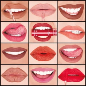 Italia Deluxe Mousse Matte Liquid Lipstick 12 tonos en labios