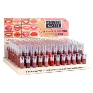 Italia Deluxe Mousse Matte Liquid Lipstick display 72 piezas