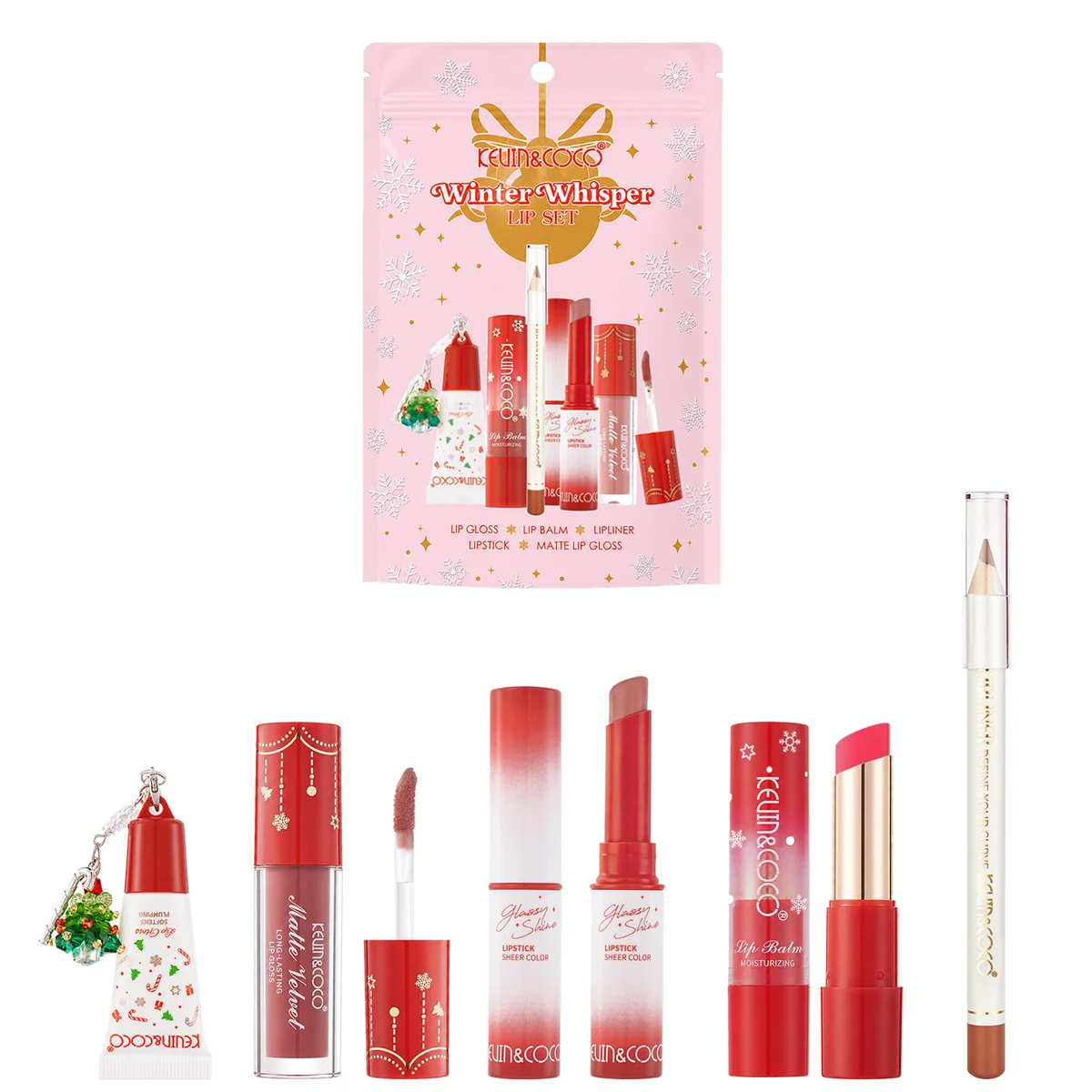 Set de labios Winter Whisper de mayoreo Kevin & Coco
